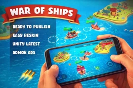 War of Ships Unity Game Source Code – Mobile Naval Battle Game