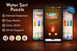Water Sort Puzzle Unity Game Source Code with AdMob Integration