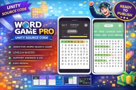 Word Game Pro Unity Source Code – Word Search & Quiz Game