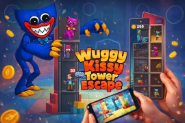 Wuggy Kissy Tower Escape Unity Game Source Code – Puzzle Adventure Game
