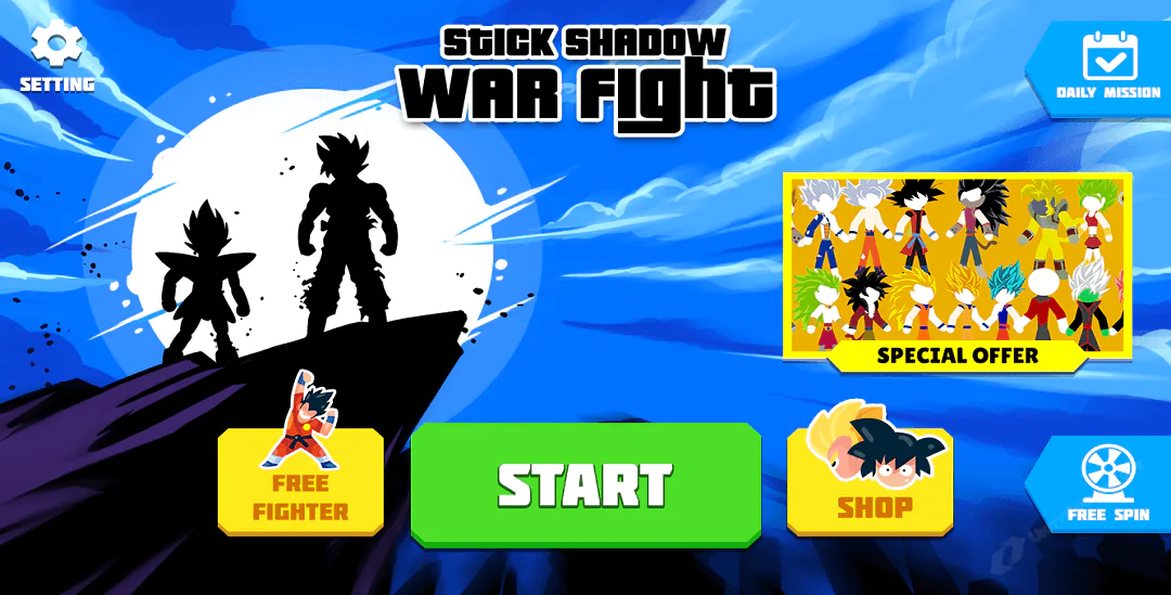 Stick Shadow War Fight | Unity source code