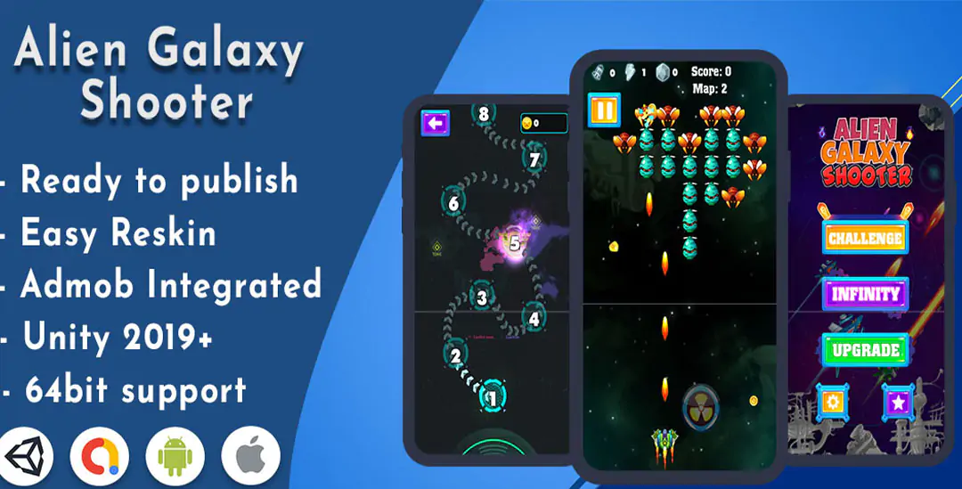 Alien Galaxy Shooter | Unity source code