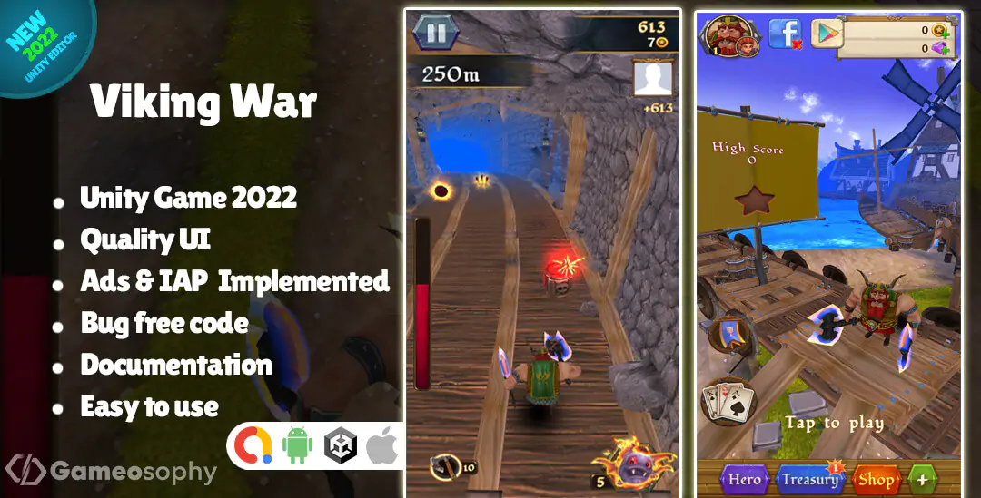 Viking War Unity Game