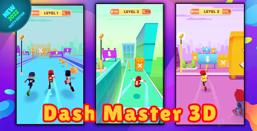 Dash Master 3D Unity Game Code Repository | Unity source code