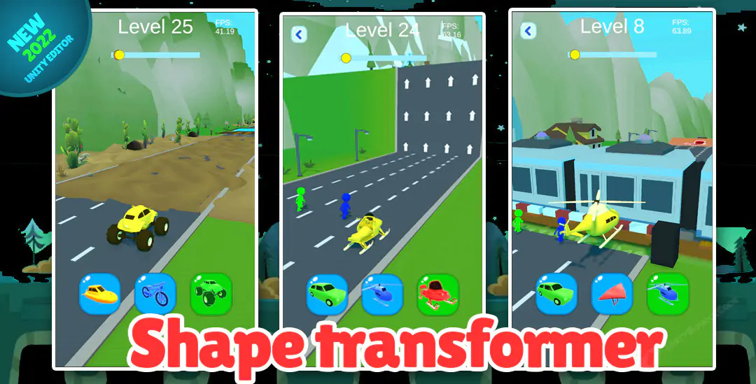Shape transformer Unity High Quality Assets | Unity source code