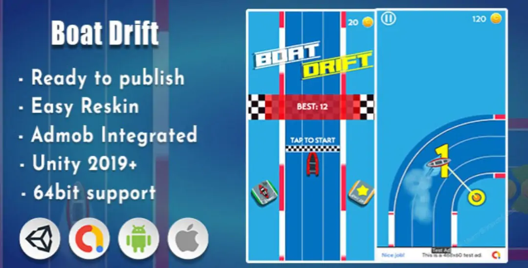 Boat Drift | Unity source code