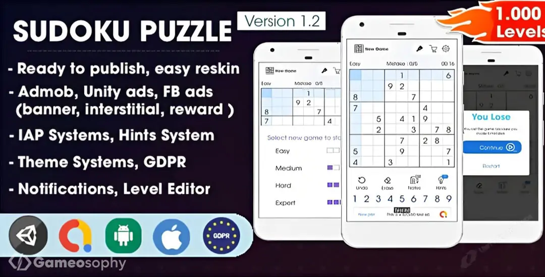 Sudoku Puzzle  | Unity source code