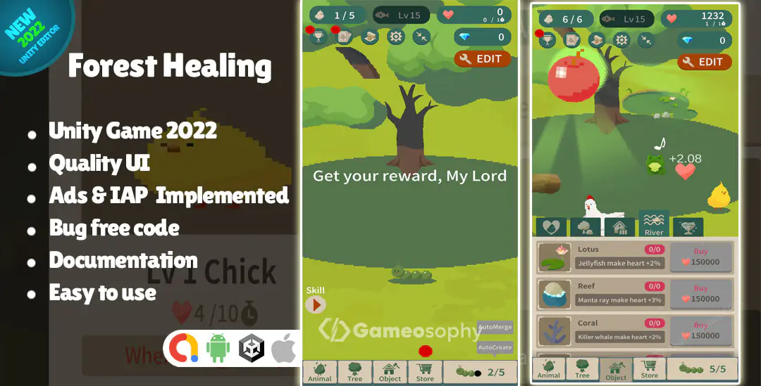 Forest Healing Best Unity Source Code