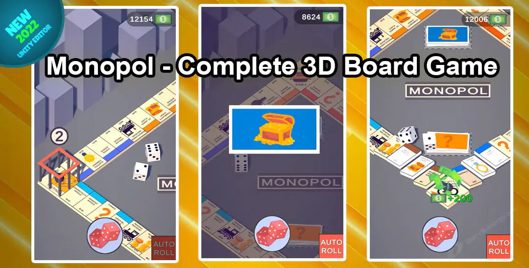Monopol - Complete 3D Board Game  | Unity source code