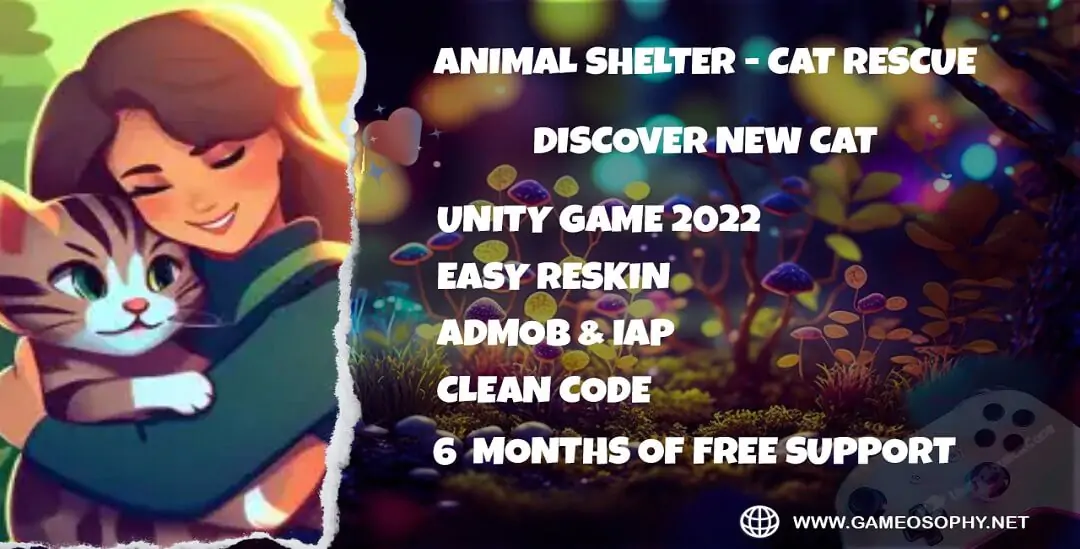 Animal Shelter-Cat Rescue | Unity source code