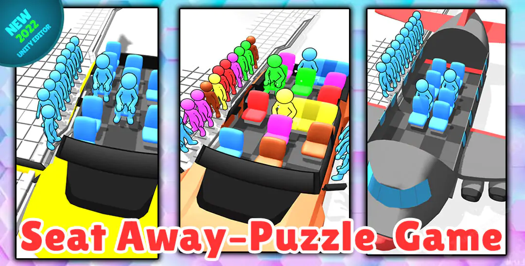 Seat Away – Puzzle game Unity 2024 Assets | Unity source code