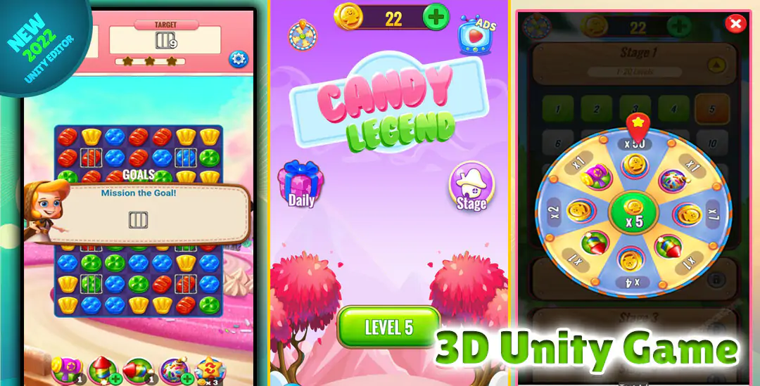 Candy Legend - Unity Game | Unity source code