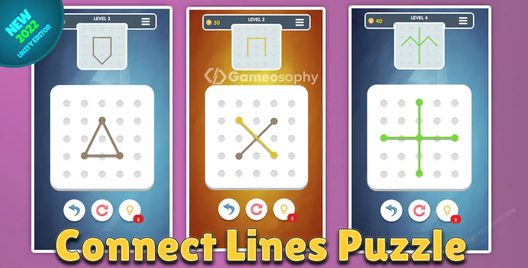 Connect Lines Puzzle Game Source Code Unity | Unity source code