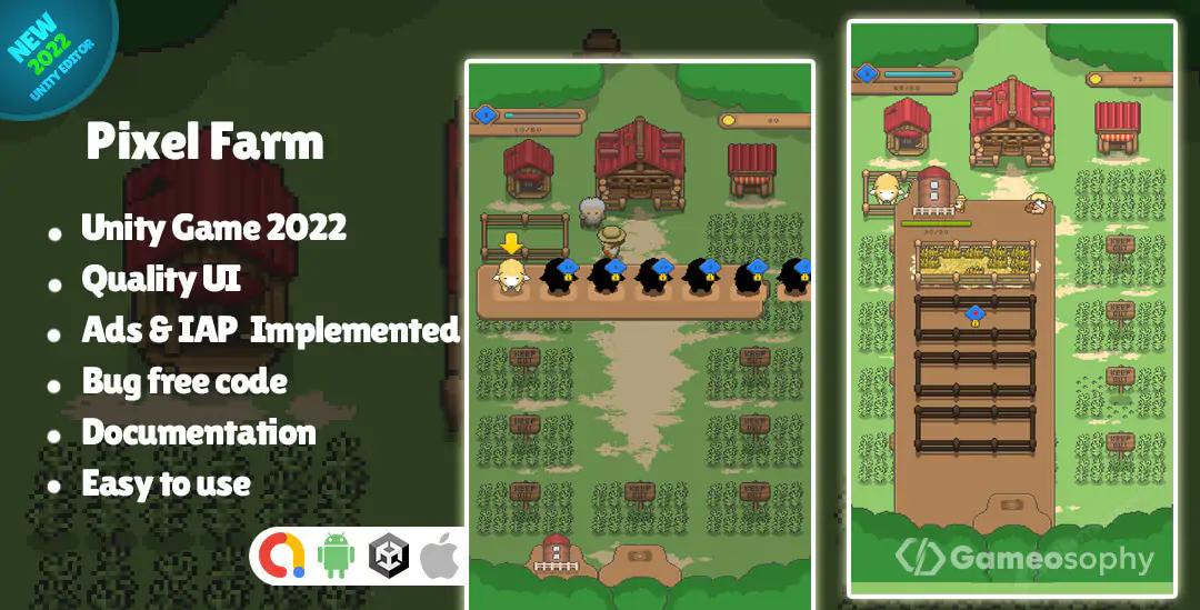 Pixel Farm Unity Ready Made Source Code | Unity source code