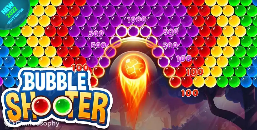 Bubble Shooter Cat | Unity source code