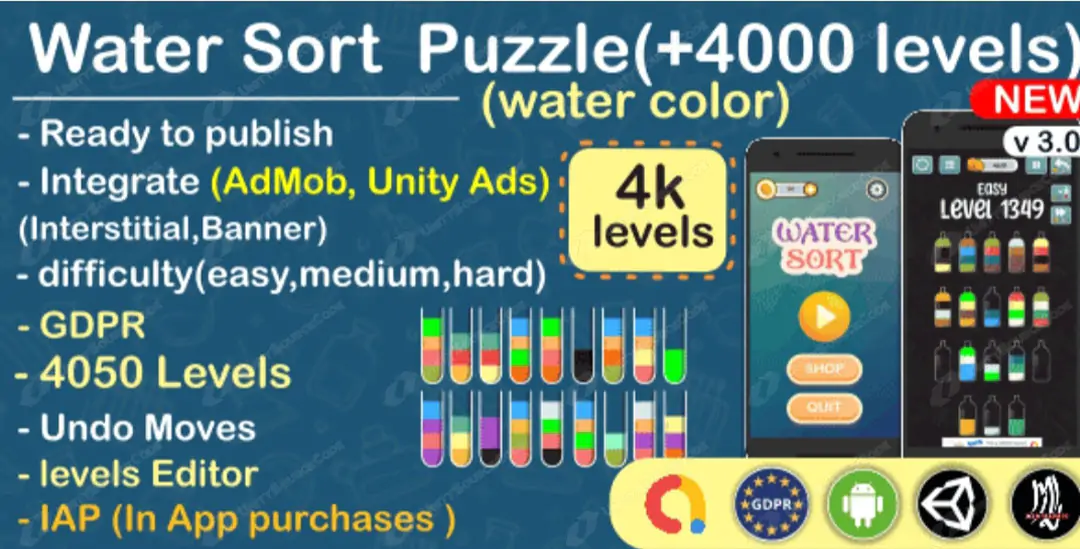 Water Sort Puzzle – Unity Project