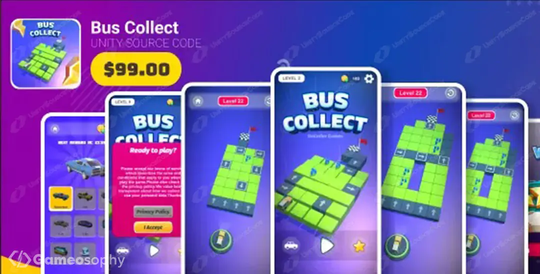 Bus Collect puzzle game