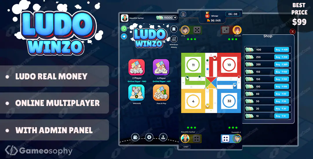 Ludo Winzo Real Money-Unity Game