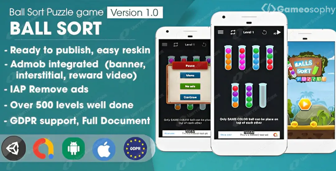 Ball Sort Puzzle – Unity Complete Project