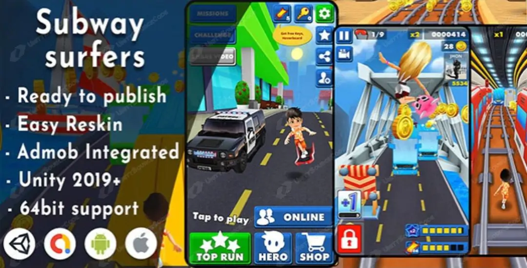 Subway surfers – Unity Project