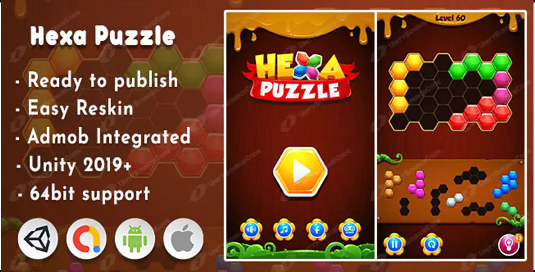 Hexa Puzzle Blocks | Unity source code