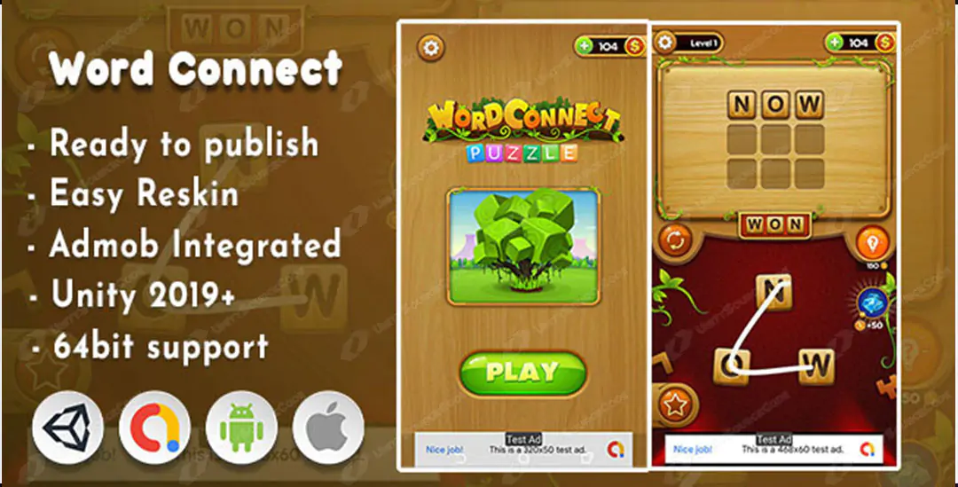 Word Connect Puzzle | Unity source code
