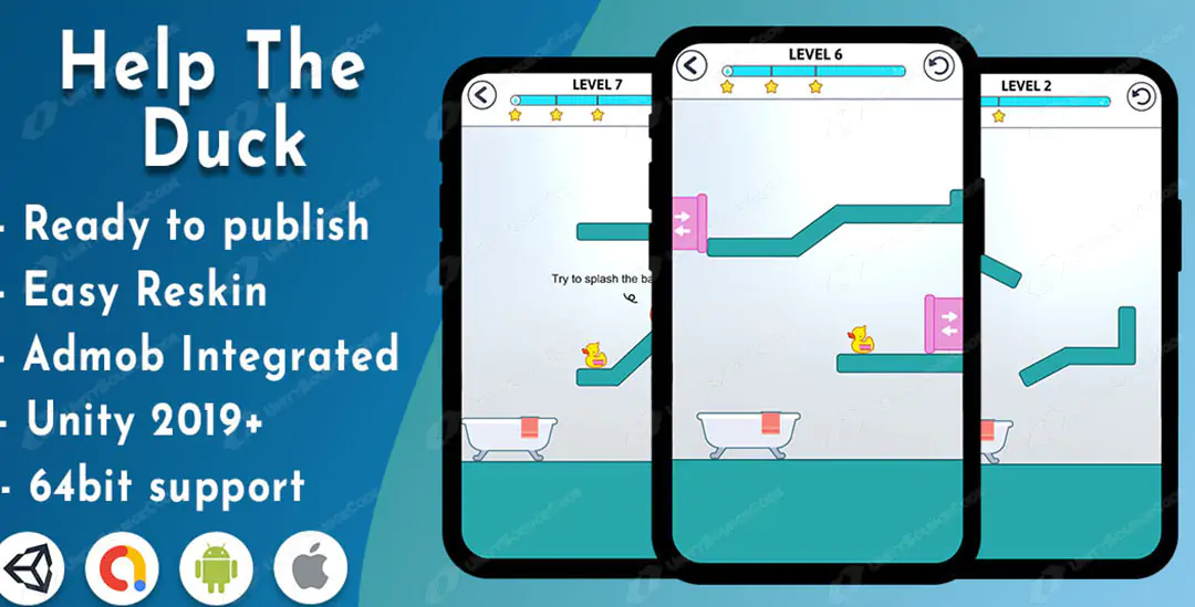 Help The Duck – Unity project with admob