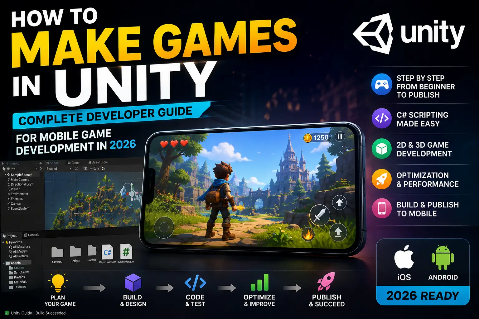 How to Make Games in Unity – Complete Beginner Guide for Mobile Game Development