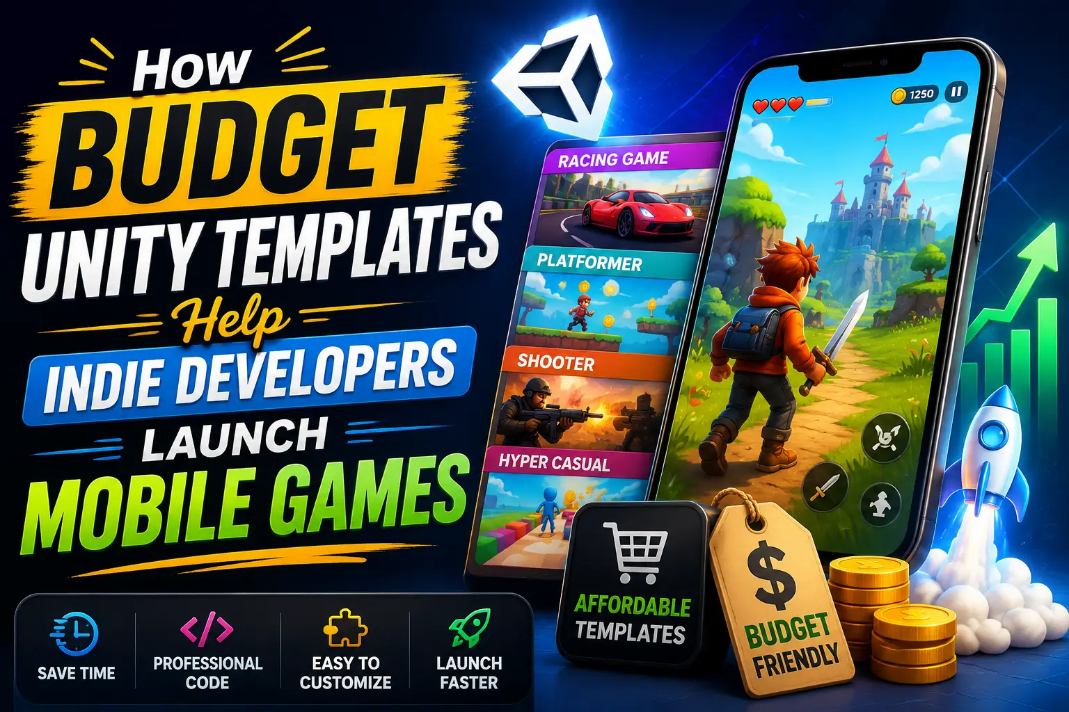 How Budget Unity Templates Help Indie Developers Launch Mobile Games
