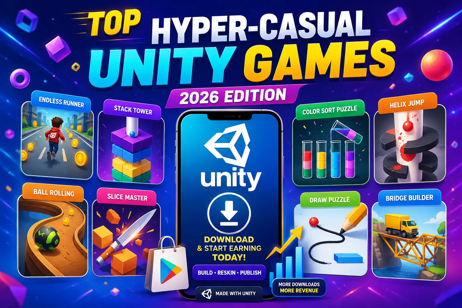 Top Hyper-Casual Unity Game Source Codes That Actually Get Downloads in 2026