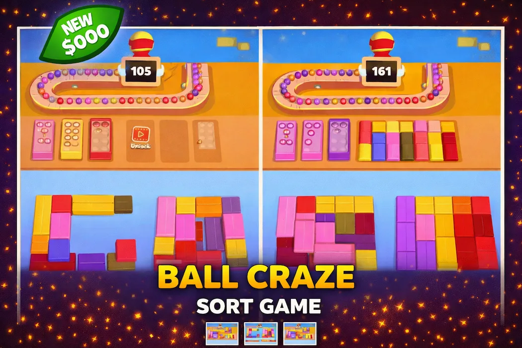 Ball Craze Sort – Addictive Color Sorting Puzzle Unity Game Source Code