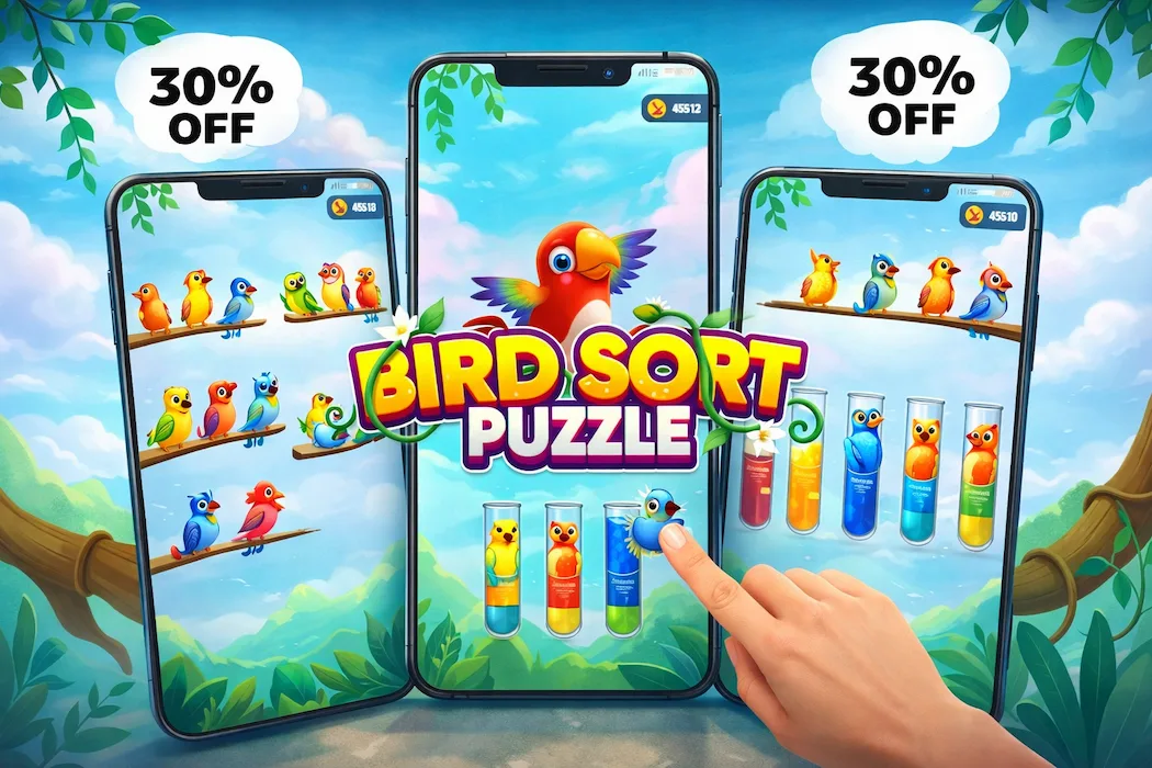 Bird Sort Puzzle Game – Color Sorting Unity Source Code