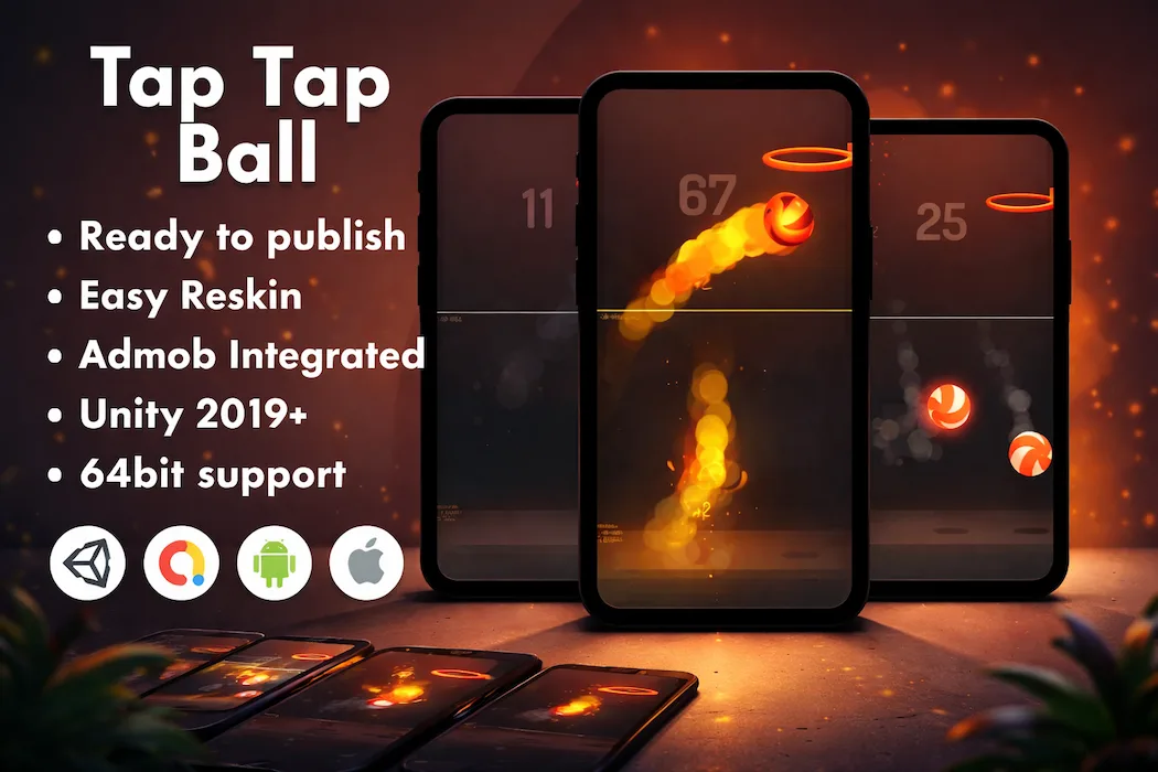 Buy Tap Tap Ball Unity Project  Mobile Game with AdMob & Easy Setup