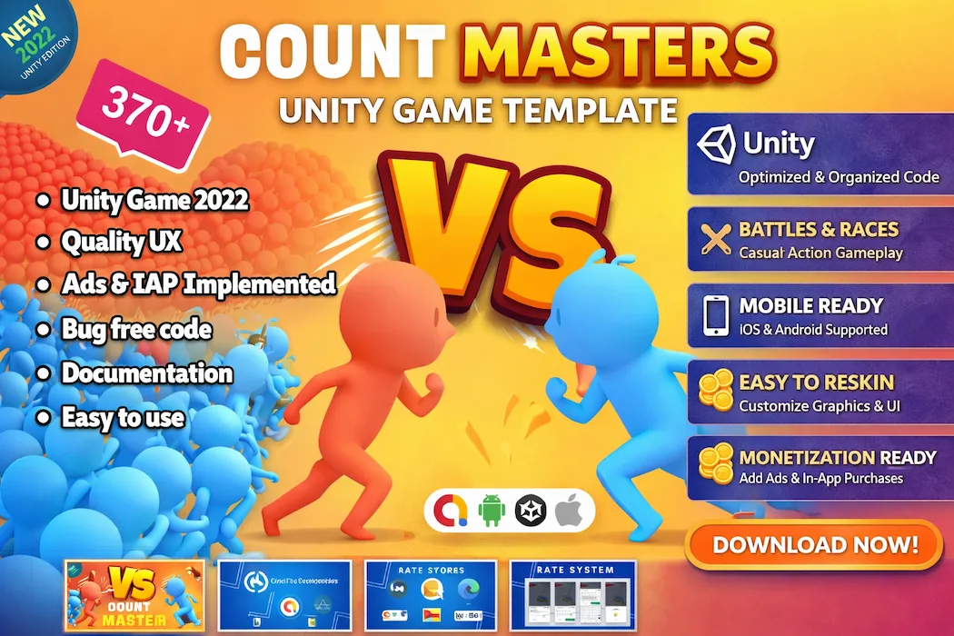 Count Masters – Unity Game Template (Full Source Code)