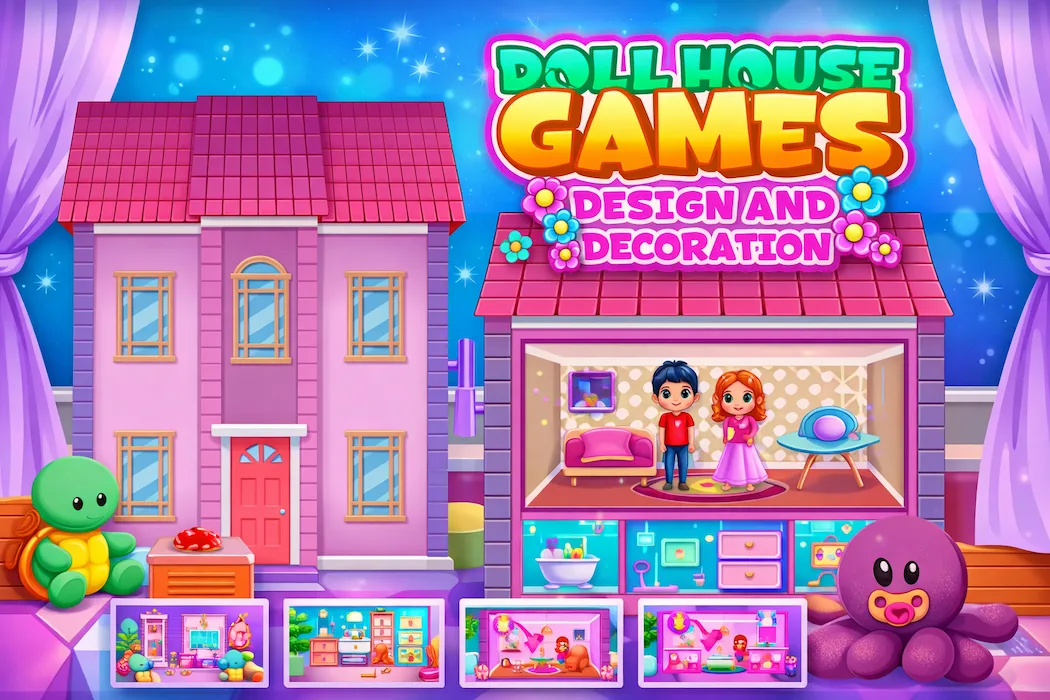 Doll House Design & Decoration – Creative Home Makeover Game