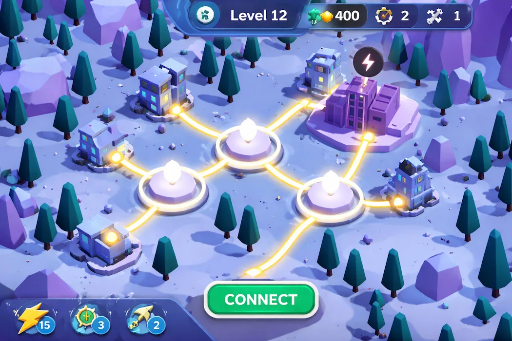 Energy Connect Unity Game Source Code  Complete Puzzle Strategy Game