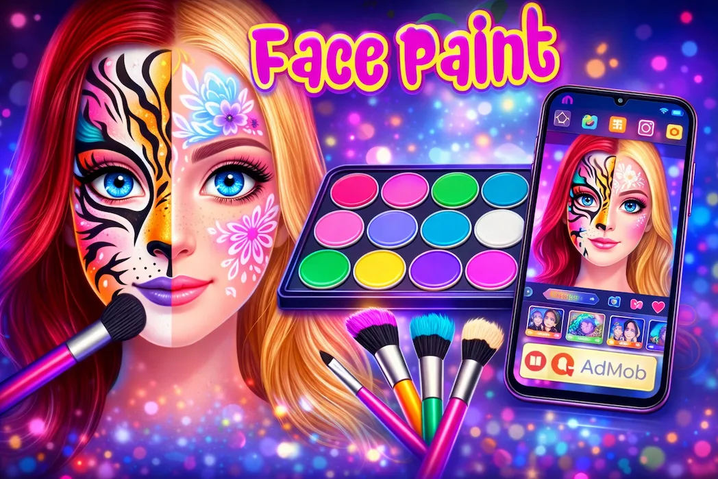 Face Paint Unity Game Template – Makeup & Art Game with AdMob Integration