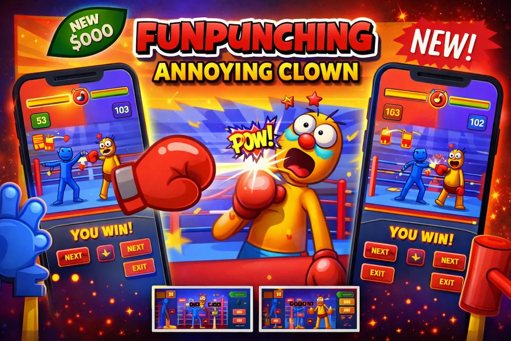 FunPunching – Annoying Clown Arcade Unity Game Source Code