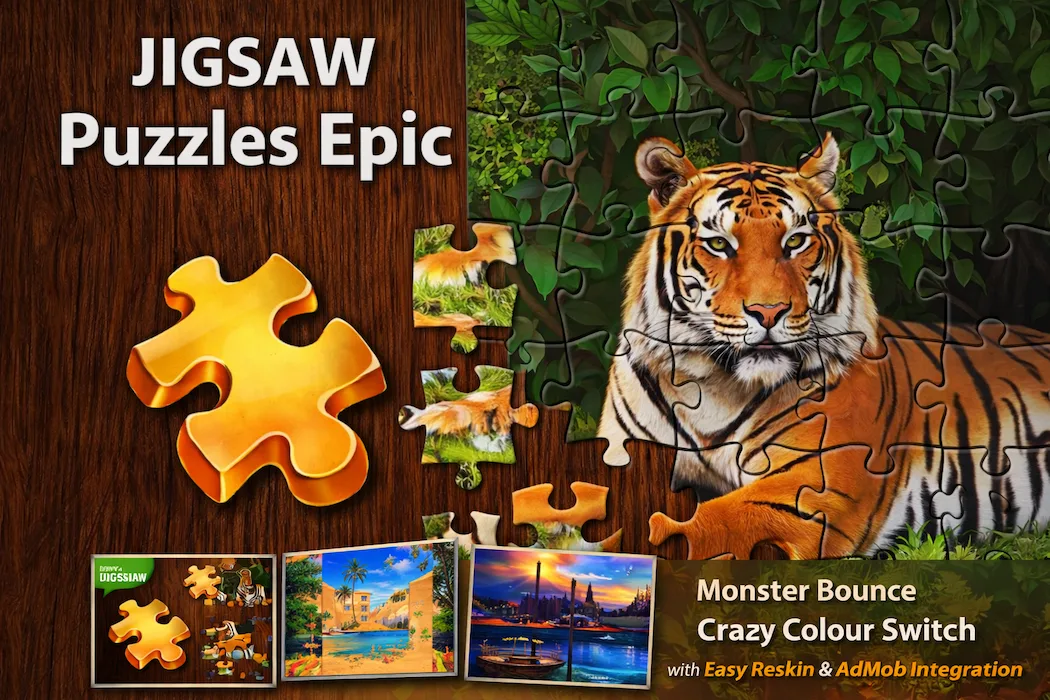 Jigsaw Puzzles Epic Unity Source Code – HD Puzzle Game with Easy Reskin