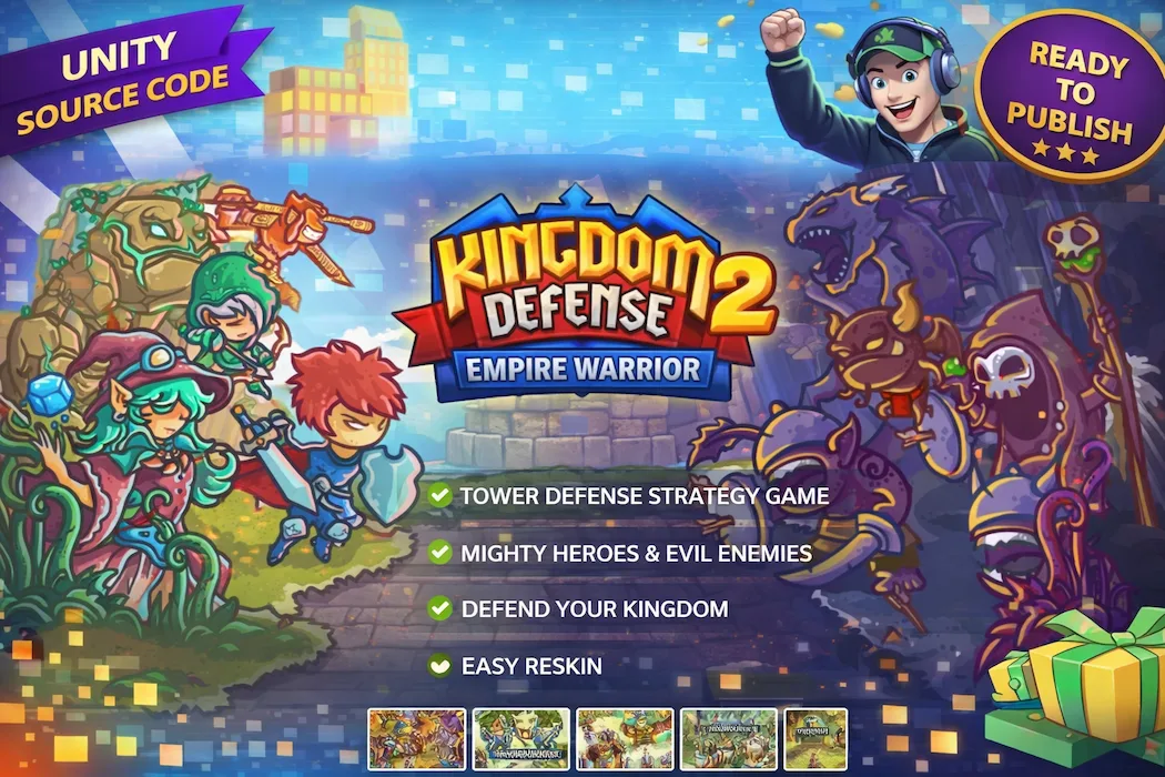 Kingdom Defense 2 Empire Warrior Unity Source Code – Tower Defense Strategy Game