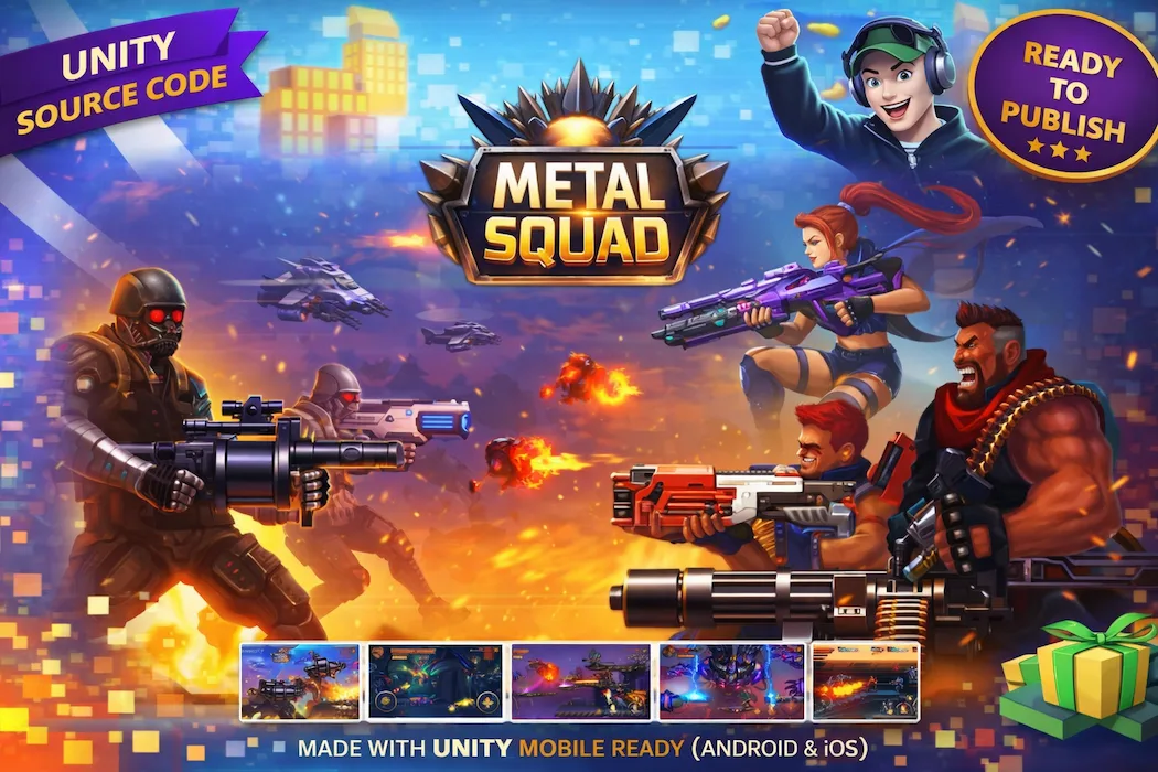 Metal Squad Unity Source Code