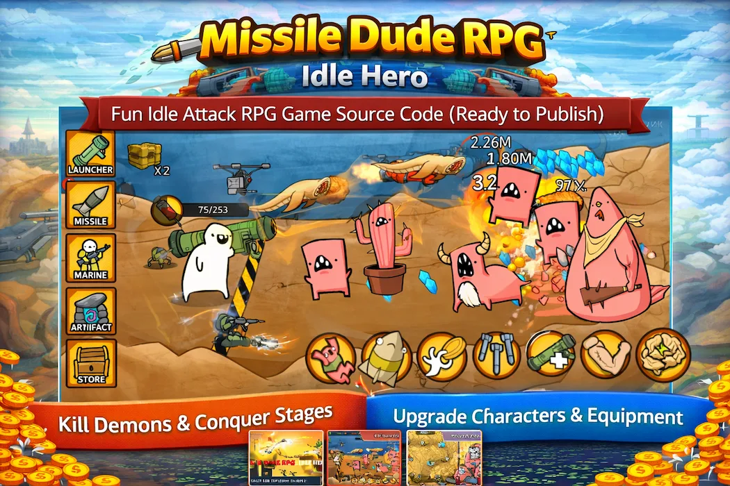 Missile Dude RPG : idle hero