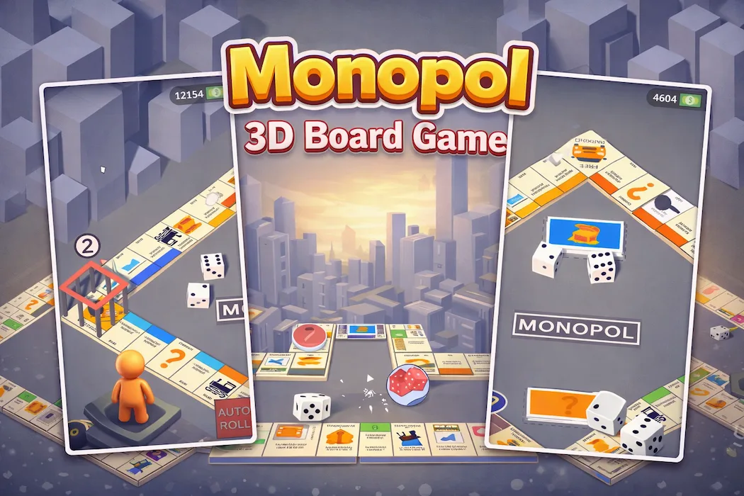 Monopol 3D Board Game Unity-Unity Game