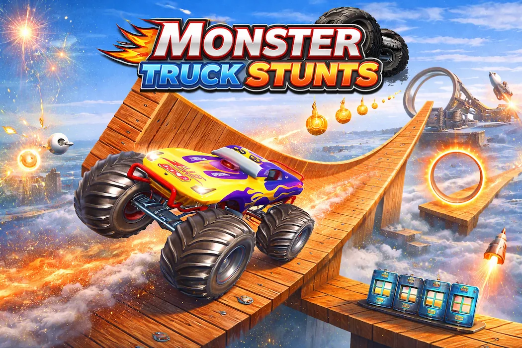 Monster Truck Stunt Unity Template  Extreme Racing Game with Easy Reskin & Ads