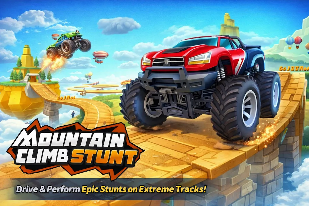 Mountain Climb Stunt Car Unity Source Code – Extreme Racing & Stunt Simulator