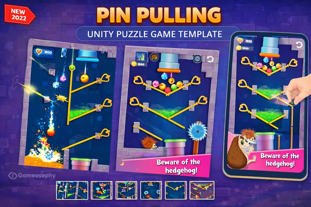 Pin Pulling – Addictive Puzzle Unity Game Template