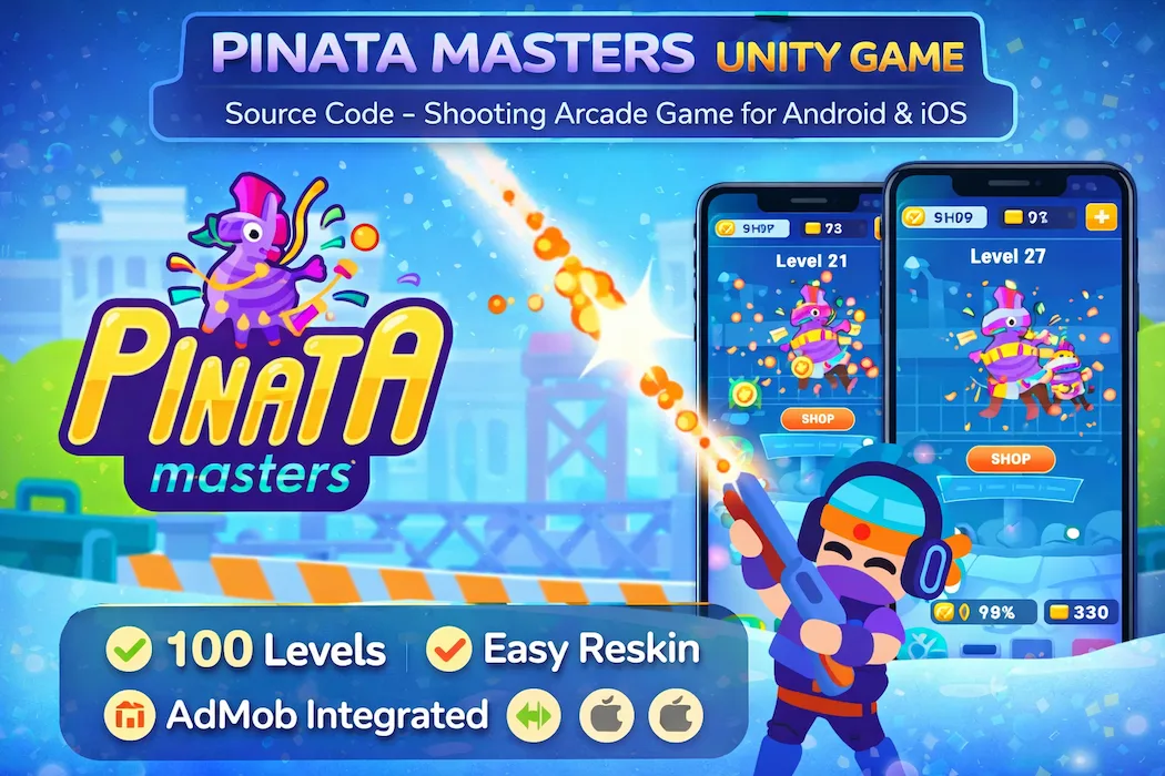 Pinata Shooting Game Unity Source Code – Ready to Publish Mobile Game