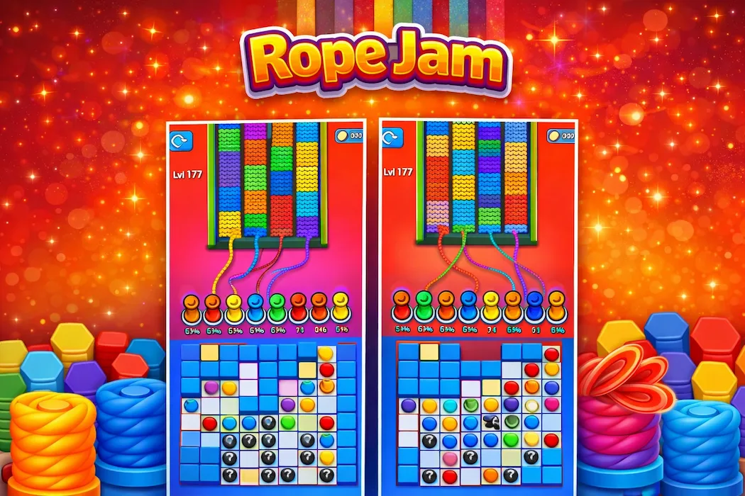 Rope Jam Puzzle Game in Unity – Addictive Gameplay & Complete Source Code