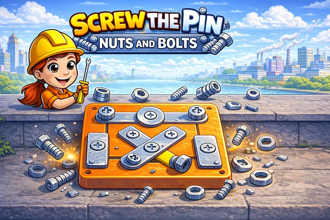 Screw The Pin Nuts & Bolts Game in Unity – Brain Teaser Puzzle Source Code