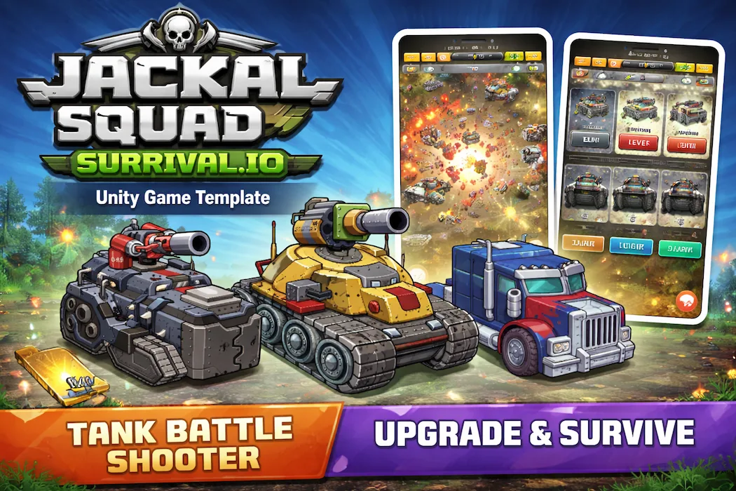 Jackal Squad Survival Shooter – Tank Combat Unity Game Source Code
